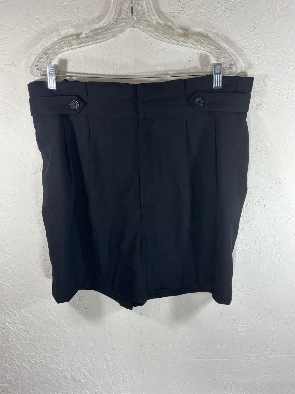 Banana Republic Black High-Waist Dress Shorts
